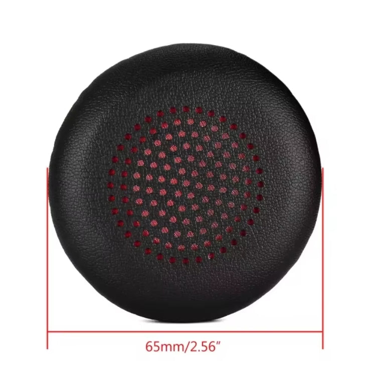 1pair For Plantronics UC B825 Headphone Leather Sponge Cover Earmuffs, Color: Black Mesh Leather