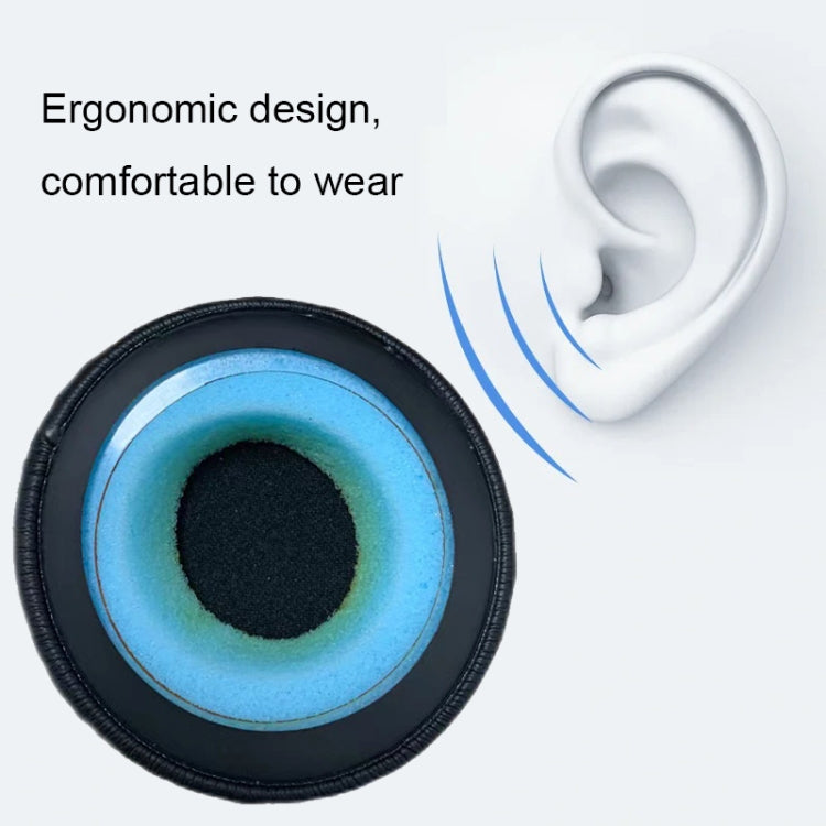 1pair For Plantronics UC B825 Headphone Leather Sponge Cover Earmuffs, Color: Black Mesh Leather