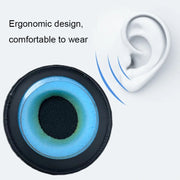 1pair For Plantronics UC B825 Headphone Leather Sponge Cover Earmuffs, Color: Black Mesh Leather