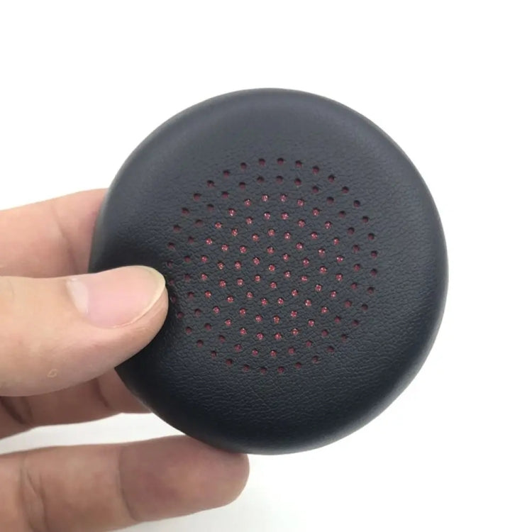 1pair For Plantronics UC B825 Headphone Leather Sponge Cover Earmuffs, Color: Black Mesh Leather
