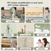 Oubai Z10 Bluetooth Wireless Microphone Voice Megaphone For Teacher, Version: Basic Version