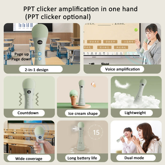 Oubai Z10 Bluetooth Wireless Microphone Voice Megaphone For Teacher, Version: Basic Version