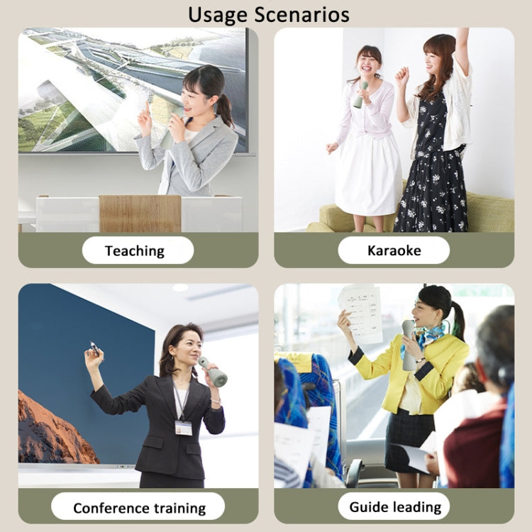 Oubai Z10 Bluetooth Wireless Microphone Voice Megaphone For Teacher, Version: Basic Version
