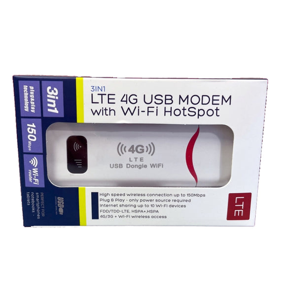 Asian Version 4G USB WiFi Dongle NIC Router WiFi Wireless Car Hotspot