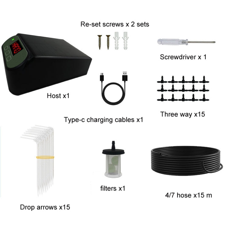 Smart Automatic Solar Timed Wireless Controlled Watering Device(SW15 Set)