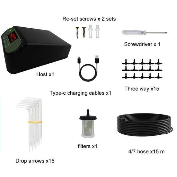 Smart Automatic Solar Timed Wireless Controlled Watering Device(SW15 Set)