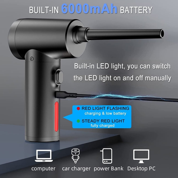 High-power Wireless Vacuum Cleaner Mini Air Pump, Specification: CF08+Vacuum Cleaner+Vacuum Pump