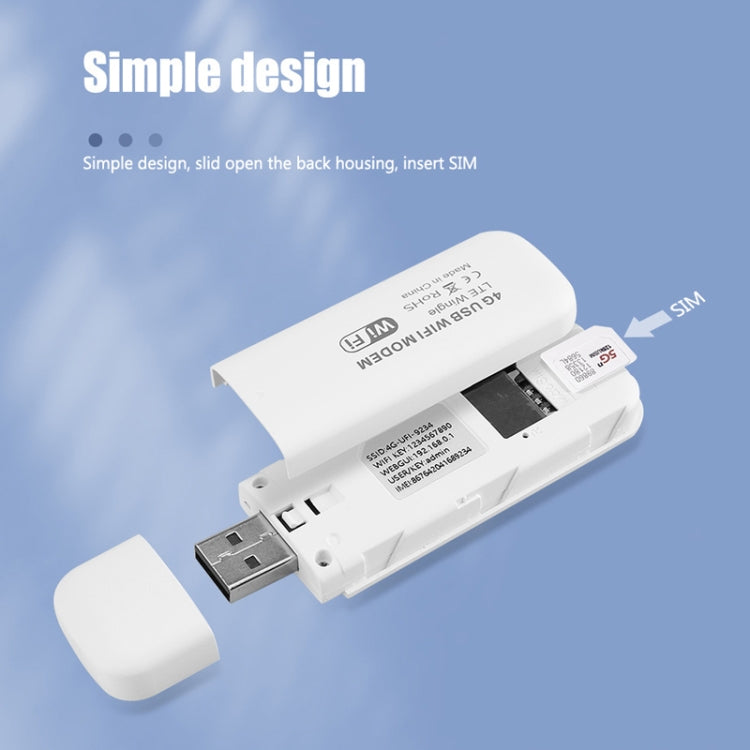 Eurasian Version U8-EU 4G WiFi Dongle USB Plug-In Router Mobile Hotspot