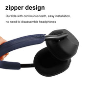 For Sony WH-1000XM5 Bluetooth Headset + Headband + Earmuff Protective Cover(3-in-1 Beige)