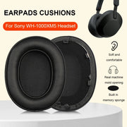 For Sony WH-1000XM5 Bluetooth Headset + Headband + Earmuff Protective Cover(3-in-1 Beige)
