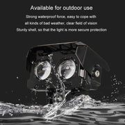 20W Motorcycle Spotlight High Bright Two Color Modified External Water-resistant LED Lens Headlight(Flashing