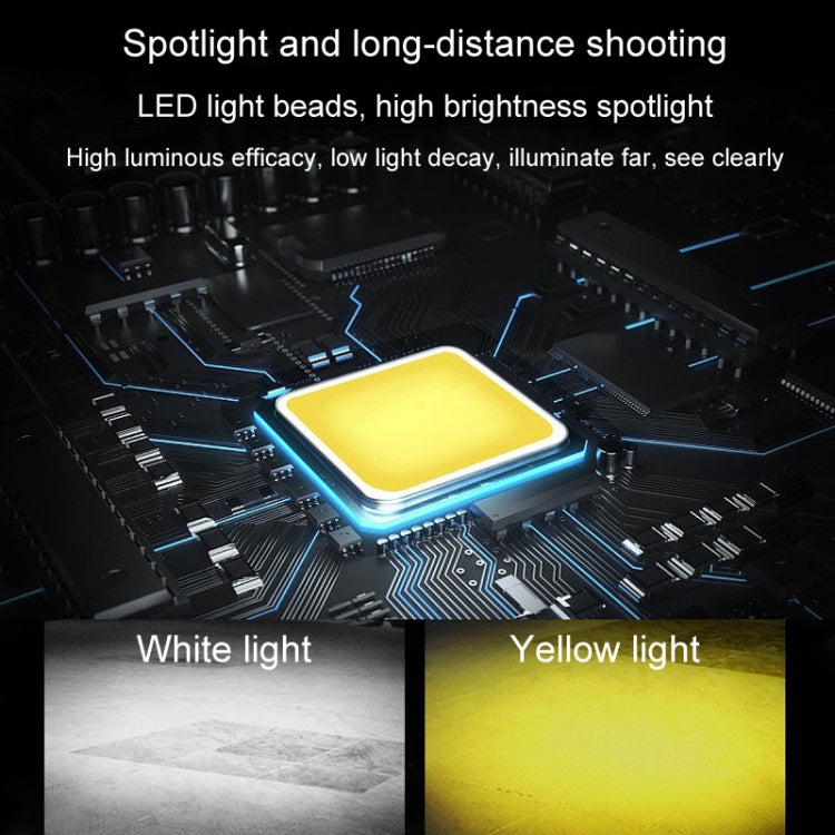 20W Motorcycle Spotlight High Bright Two Color Modified External Water-resistant LED Lens Headlight(Always Bright