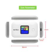 A8-AS Asian Version 4G Portable WiFi Wireless Type-C Plug And Play LTE Router Car Mobile Hotspot(Black)
