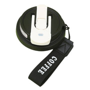 2.8 Inch Cup Mouth Straw Cup Lid Coffee Mug Replacement Lid With Hand Strip(Black)