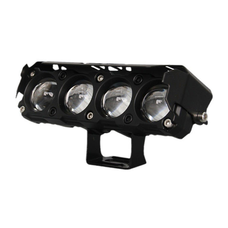 Motorcycle Spotlight External Lens Car LED Headlight Strong Spot Fog Light, Model: Flashing-2 Wires