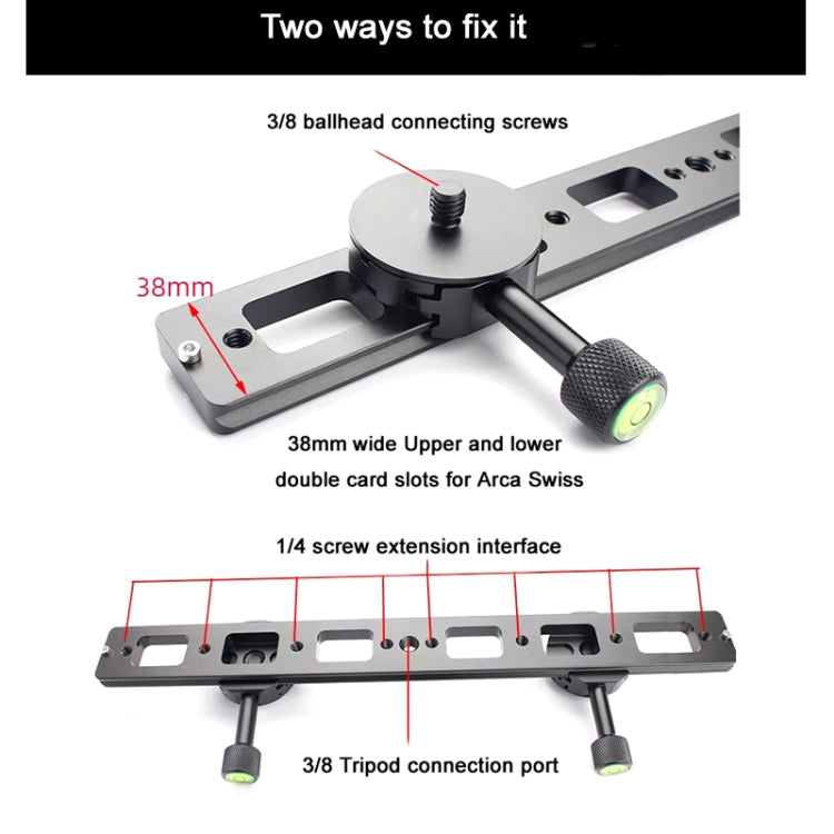 Double Camera Bracket Arca Swiss Quick Release Plate, Spec: PU240