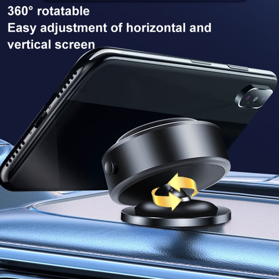 AIMITE M12 Car Phone Magnetic Rotating Holder Vacuum Suction Cup Strong Magnetic Support Bracket(Tarnish Black)
