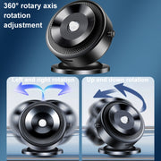 AIMITE M12 Car Phone Magnetic Rotating Holder Vacuum Suction Cup Strong Magnetic Support Bracket(Tarnish Black)