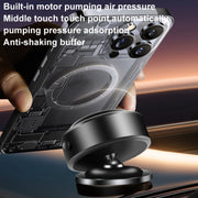 AIMITE M12 Car Phone Magnetic Rotating Holder Vacuum Suction Cup Strong Magnetic Support Bracket(Tarnish Black)