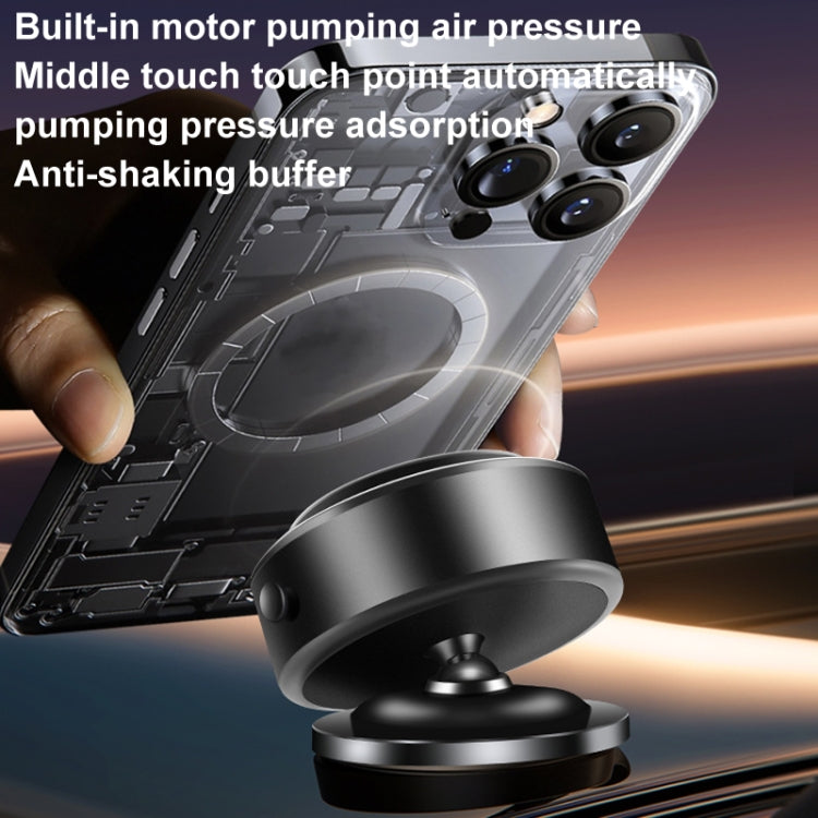 AIMITE M12 Car Phone Magnetic Rotating Holder Vacuum Suction Cup Strong Magnetic Support Bracket(Silver)
