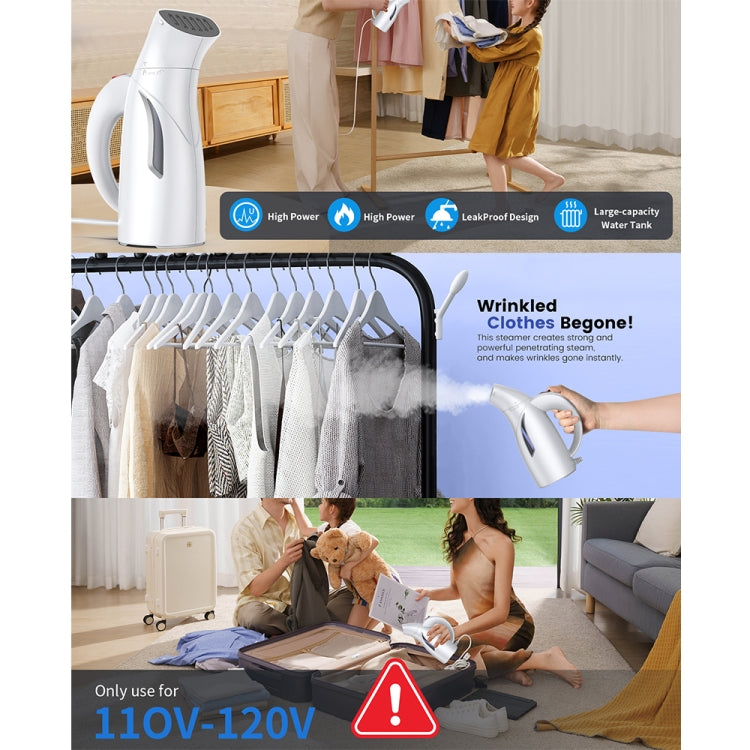 LM-1609S Portable Steam Handheld Electric Iron Home Mini Hanging Iron, Spec: UK Plug