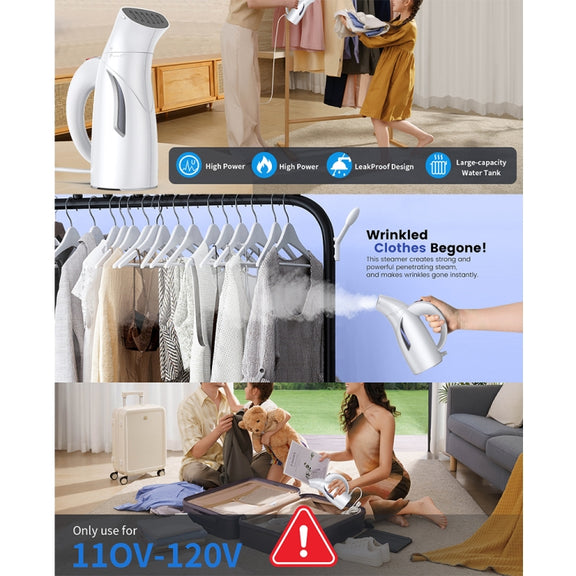 LM-1609S Portable Steam Handheld Electric Iron Home Mini Hanging Iron, Spec: UK Plug