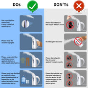 LM-1609S Portable Steam Handheld Electric Iron Home Mini Hanging Iron, Spec: UK Plug