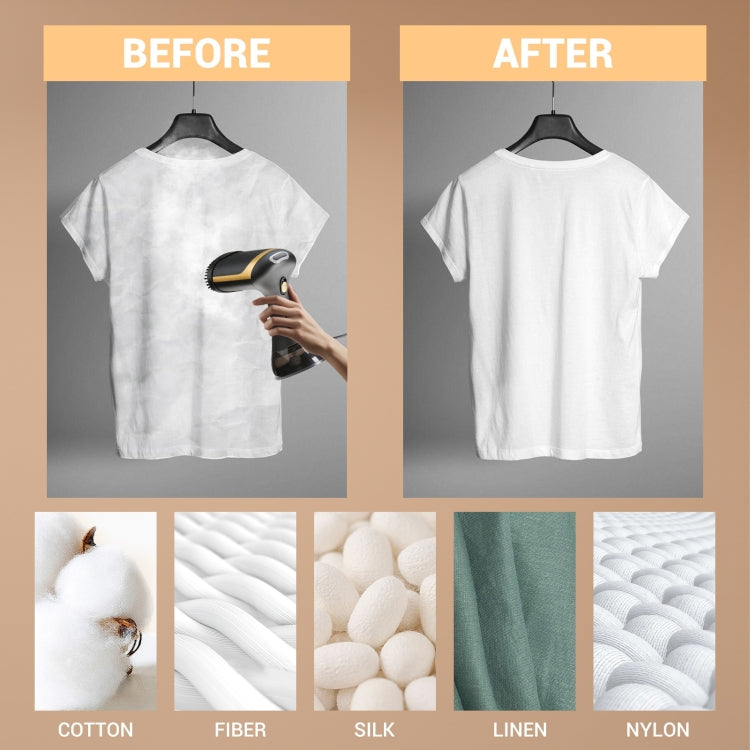 Small Portable Handheld Household Steam Spray Clothes Wrinkle Removal Iron, Size: UK Plug(White)