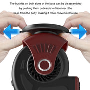 Portable Car Heater Small Fan Defogger, Color: 24V Black