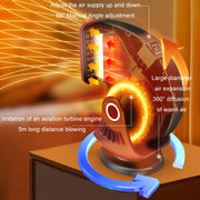 Portable Car Heater Small Fan Defogger, Color: 24V Black