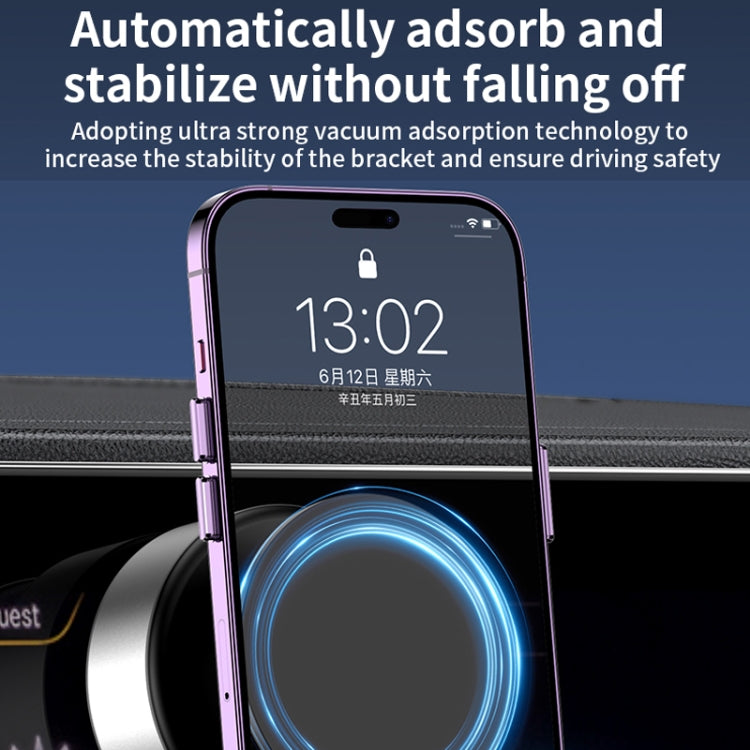 AIMITE X11 Car Vacuum Adsorption Cell Phone Magnetic Holder Universal Adjustable Navigation Support Bracket(Black Ordinary Model)