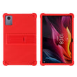 For Lenovo Tab K11 Plus Shockproof Silicone Tablet Protective Case With Holder(Red) - Lenovo by PMC TechLife | Online Shopping South Africa | PMC TechLife | Buy Now Pay Later Mobicred