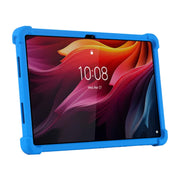 For Lenovo Tab K11 Plus Shockproof Silicone Tablet Protective Case With Holder(Blue)