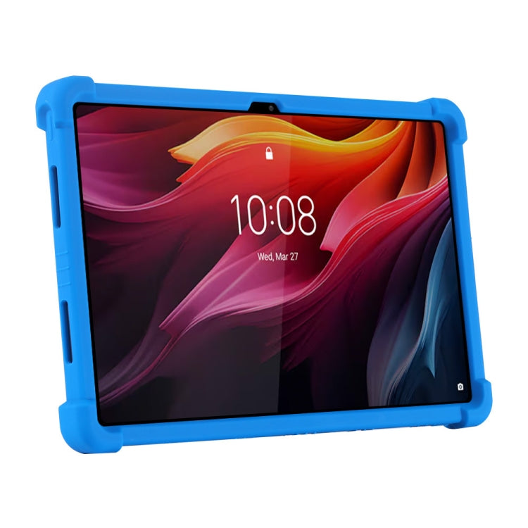 For Lenovo Tab K11 Plus Shockproof Silicone Tablet Protective Case With Holder(Red)