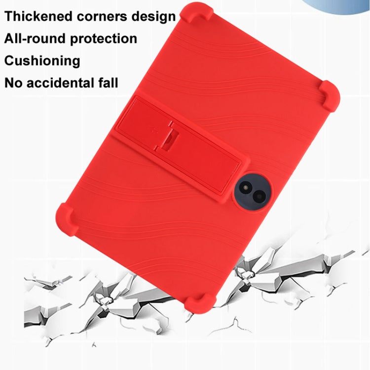 For TCL TAB 11 Gen 2 Shockproof Silicone Tablet Protective Case With Holder(Red)