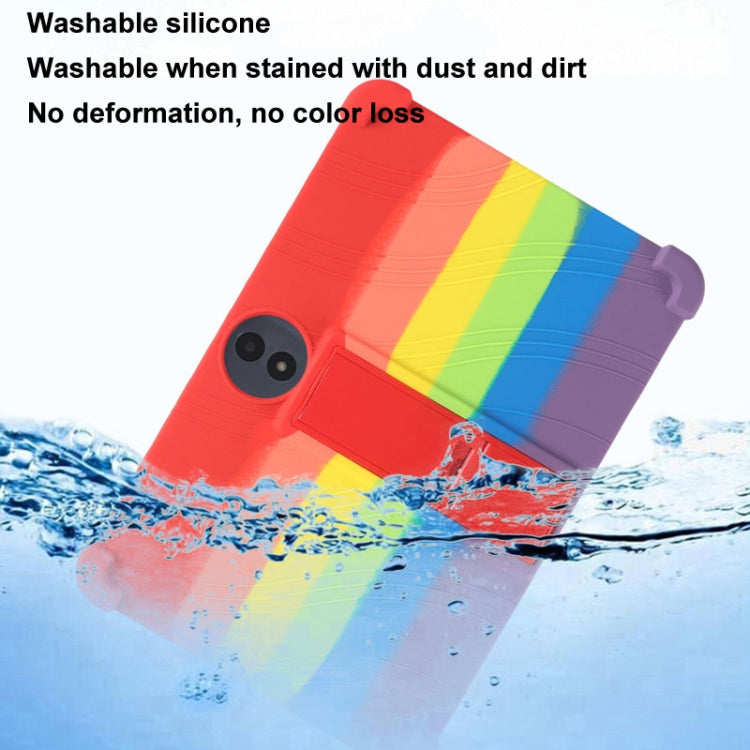 For TCL TAB 11 Gen 2 Shockproof Silicone Tablet Protective Case With Holder(Red)