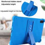 For Honor Pad X9 Shockproof Silicone Tablet Protective Case With Holder(Rose Red)