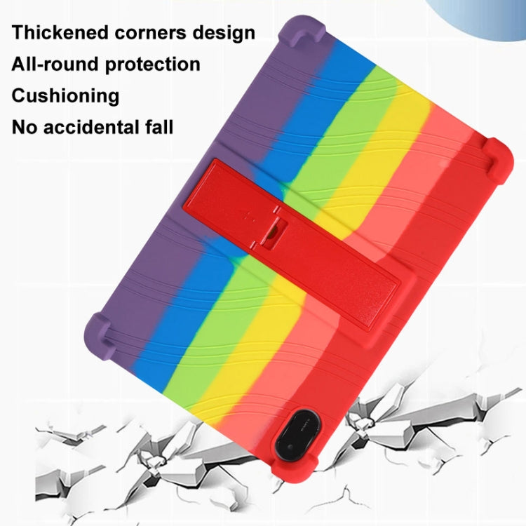 For Honor Pad X9 Shockproof Silicone Tablet Protective Case With Holder(Blue)
