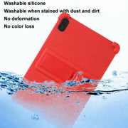 For Honor Pad X9 Shockproof Silicone Tablet Protective Case With Holder(Black)