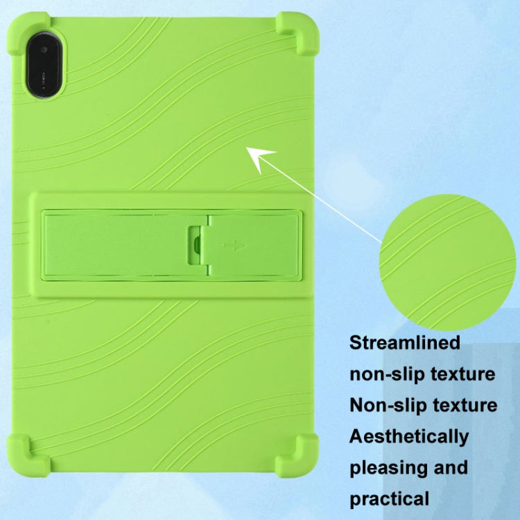 For Honor Pad X9 Shockproof Silicone Tablet Protective Case With Holder(Rose Red)