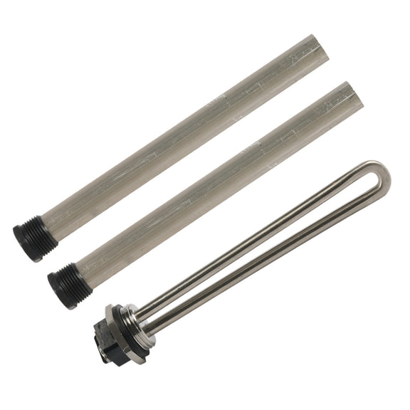 Water Heater Heating Element For RV Camper, Specifications: 3pcs /Pack Heating Tube + Anode Rod