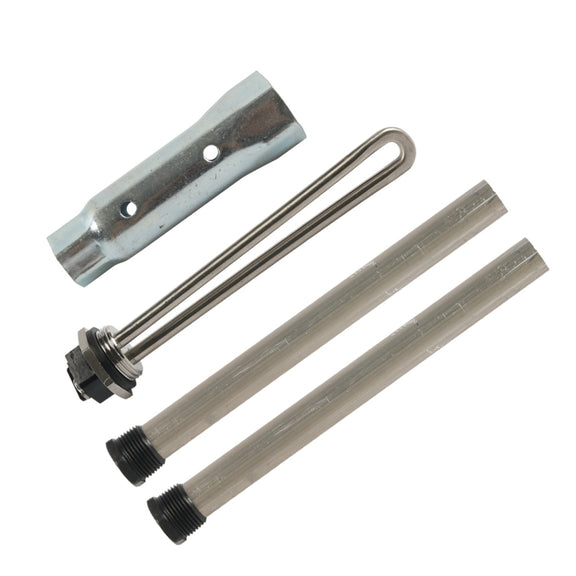 Water Heater Heating Element For RV Camper, Specifications: 4pcs /Pack Heating Tube + Anode Rod + Sleeve