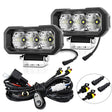 E23 40W 9V-30V 5 Inch Waterproof 3-Eye Headlight(Spotlight White Light) - free shipping - PMC Jewellery - Order now!