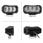 E23 40W 9V-30V 5 Inch Water-resistant 3-Eye Headlight(Spotlight White Light)