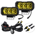 E23 40W 9V-30V 5 Inch Waterproof 3-Eye Headlight(Floodlight Yellow Light) - free shipping - PMC Jewellery - Order now!