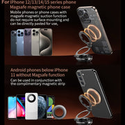 AIMITE C2 Car Vacuum Suction Cup Magnetic Three Axis Linkage Rotatable Cell Phone Holder(Black)