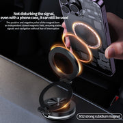 AIMITE C2 Car Vacuum Suction Cup Magnetic Three Axis Linkage Rotatable Cell Phone Holder(Black)