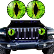 1pair Beast Eyes Headlight Decorative Stickers Off-Road Vehicle Front Lights Stereo Decals, Style: 7