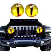 1pair Beast Eyes Headlight Decorative Stickers Off-Road Vehicle Front Lights Stereo Decals, Style: 25