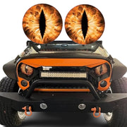 1pair Beast Eyes Headlight Decorative Stickers Off-Road Vehicle Front Lights Stereo Decals, Style: 30